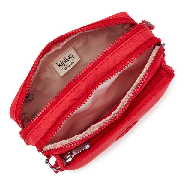 كيبلينغ كروس بودي صغير قابل للتحويل إلى حقيبة الخصر (مع أحزمة قابلة للإزالة) أنثى حزب الوردي أبانو متعدد