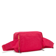 KIPLING كروس بودي صغير قابل للتحويل إلى حقيبة الخصر (مع أحزمة قابلة للإزالة) أنثى قصاصات ورق وردي أبانو مالتي