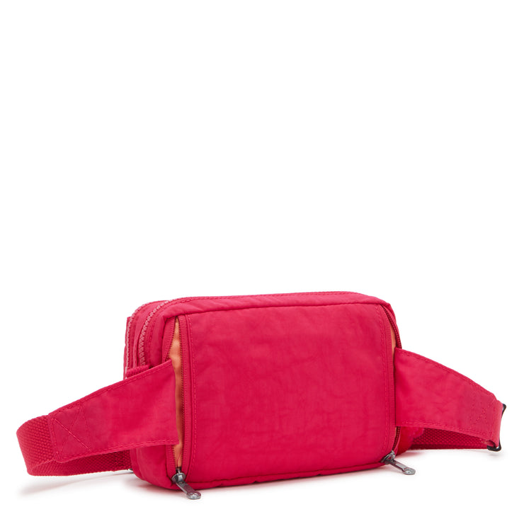 KIPLING حقيبة كروس صغيرة قابلة للتحويل إلى حقيبة خصر (بأحزمة قابلة للإزالة) أنثى وردي اللون الوردي أبانو متعدد - I3795-T73