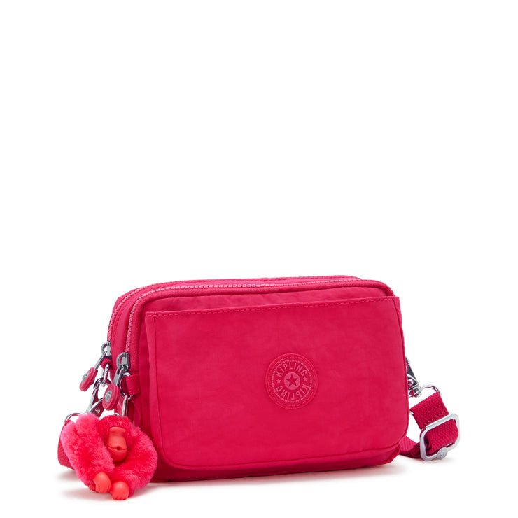 KIPLING حقيبة كروس صغيرة قابلة للتحويل إلى حقيبة خصر (بأحزمة قابلة للإزالة) أنثى وردي اللون الوردي أبانو متعدد - I3795-T73