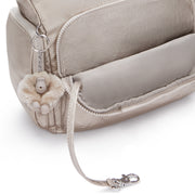 حقيبة كروس كبيرة KIPLING مع أحزمة قابلة للتعديل أنثى ميتاليك توهج غاب