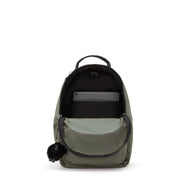 حقيبة ظهر صغيرة KIPLING (مع حماية للكمبيوتر المحمول) للجنسين جرين موس سيول إس