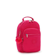 حقيبة ظهر صغيرة KIPLING (مع حماية الكمبيوتر المحمول) أنثى قصاصات ورق وردي سيول S