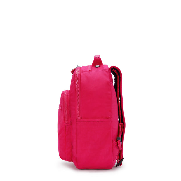 حقيبة ظهر صغيرة KIPLING (مع حماية الكمبيوتر المحمول) أنثى قصاصات ورق وردي سيول S