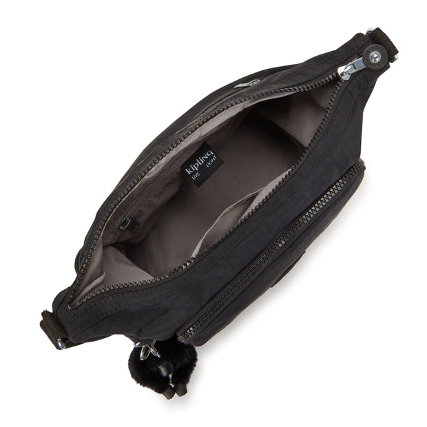 حقيبة كروس متوسطة KIPLING مع أحزمة قابلة للتعديل أنثى سوداء نوير غاب إس