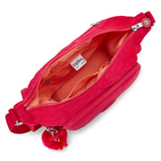 حقيبة كروس بودي متوسطة KIPLING مع أحزمة قابلة للتعديل أنثى قصاصات ورق وردي غاب إس