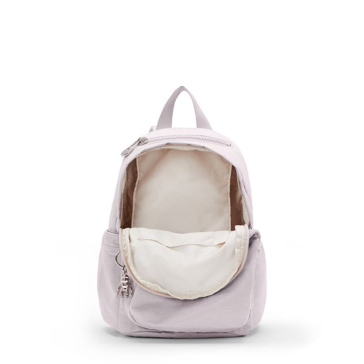 حقيبة ظهر صغيرة من KIPLING حقيبة ظهر أنثوية صغيرة جليم فضي ديليا ميني - I4563-K6G