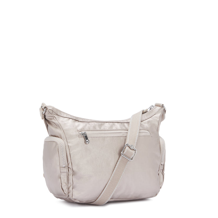 حقيبة KIPLING كروس متوسطة الحجم بأشرطة قابلة للتعديل أنثوية متوهجة معدنية متوهجة Gabb S - I4611-48I