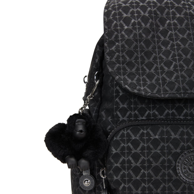 حقيبة ظهر صغيرة KIPLING مع أحزمة قابلة للتعديل أنثى التوقيع Emb City Zip Mini