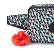KIPLING حقيبة كروس صغيرة قابلة للتحويل إلى حقيبة خصر (بأحزمة قابلة للإزالة) أنثى بطبعة تجريدية أبانو متعددة - I4706-GN6