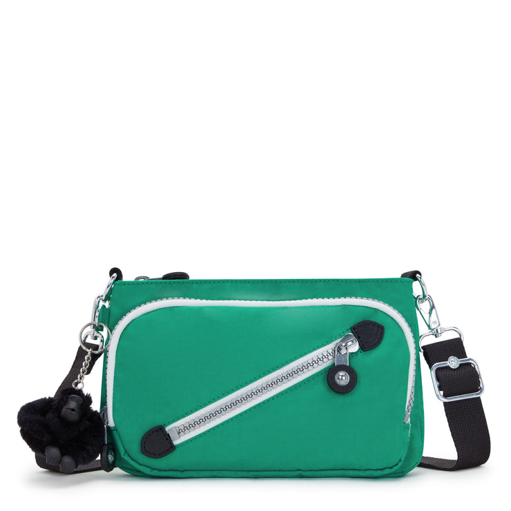 KIPLING حقيبة كتف صغيرة (مع حزام قابل للإزالة) أنثى رابيد جرين نيو ميلوس