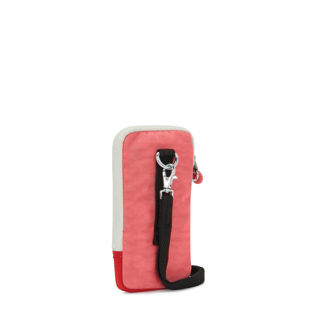 حقيبة هاتف كيبلينغ (مع حزام قابل للإزالة) أنثى تانجو بينك بلوك كلارك