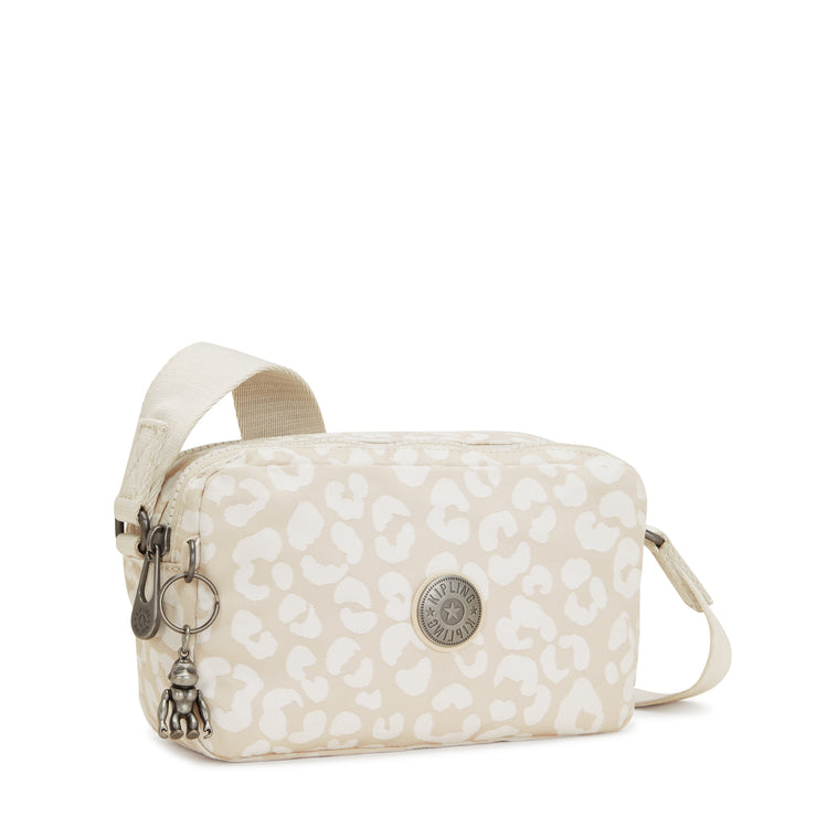 KIPLING KIPLING كروس بودي صغير أنثى أبيض الفهد J ميلدا جديد - I5055-T8J