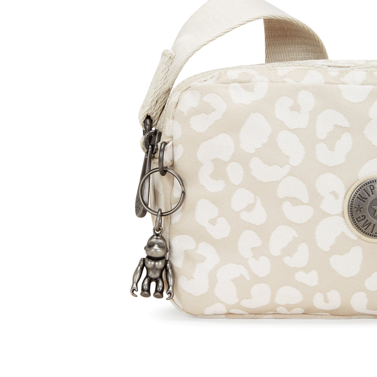KIPLING KIPLING كروس بودي صغير أنثى أبيض الفهد J ميلدا جديد - I5055-T8J