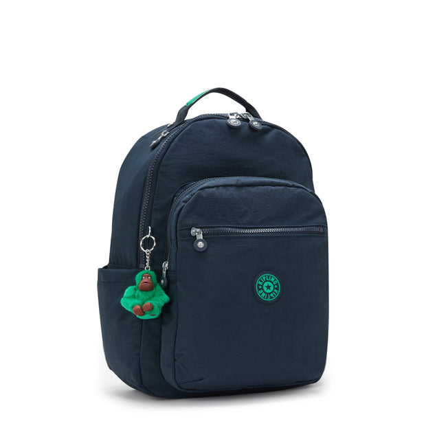 KIPLING حقيبة ظهر كبيرة للجنسين أزرق أخضر Bl سيول
