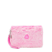 KIPLING حقيبة مسطحة كبيرة (مع معصم) أنثى عيد الحب الوردي يتوهم