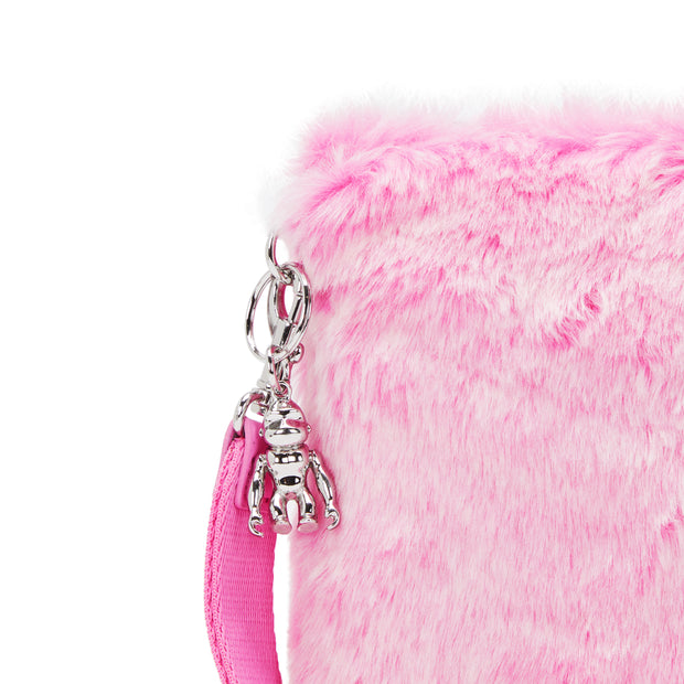KIPLING حقيبة مسطحة كبيرة (مع معصم) أنثى عيد الحب الوردي يتوهم