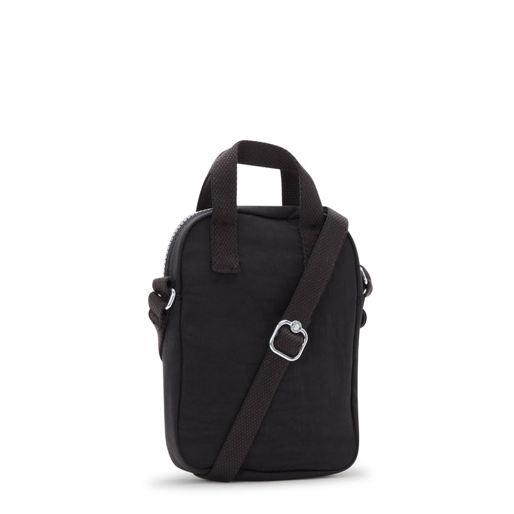 حقيبة كروس صغيرة من كيبلينج مع إغلاق بسحاب وأعلى ها للجنسين K Valley Black Levy - I5459-X86