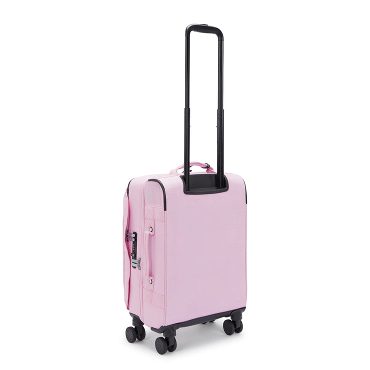حقيبة KIPLING صغيرة الحجم بعجلات ذات عجلات أنثى ذات لون وردي مزهر وردي عفوي S - I5508-R2C