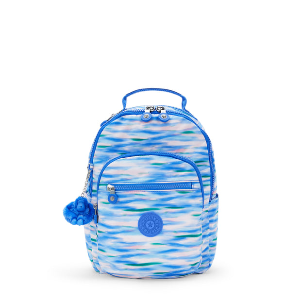 حقيبة ظهر صغيرة KIPLING (مع حماية الكمبيوتر المحمول) أنثى زرقاء مخففة سيول S