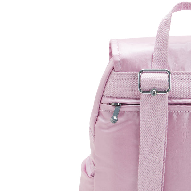 حقيبة ظهر صغيرة KIPLING مع أحزمة قابلة للتعديل أنثى معدنية أرجواني سيتي الرمز البريدي S