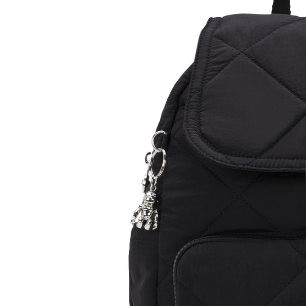 حقيبة ظهر صغيرة للإناث من KIPLING حقيبة ظهر صغيرة كوزميك أسود كوزميك Ql City Pack S - I5653-95R
