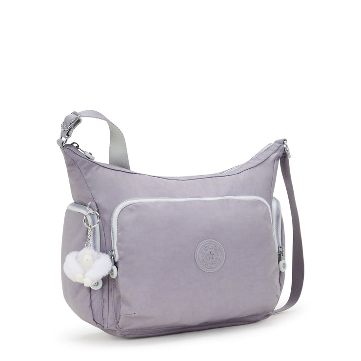 حقيبة كروس كبيرة من KIPLING مع أحزمة قابلة للتعديل غير مستخدمة Tender Grey Gabb