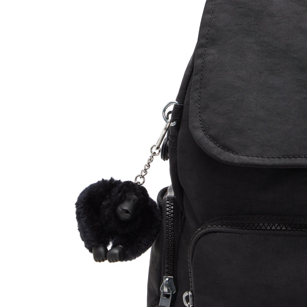 حقيبة ظهر صغيرة KIPLING مع أحزمة قابلة للتعديل أنثى أسود نوير سيتي زيب ميني