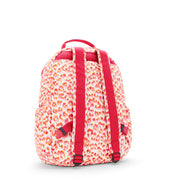 حقيبة ظهر كبيرة من KIPLING حقيبة ظهر أنثوية كبيرة من طراز الفهد اللاتيني سيول - I6269-6LX