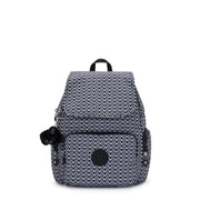 حقيبة ظهر صغيرة KIPLING مع أحزمة قابلة للتعديل أنثى توقيع طباعة مدينة الرمز البريدي S