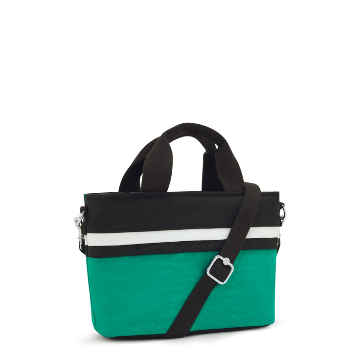 حقيبة كتف صغيرة من KIPLING (مع حزام كتف قابل للإزالة) أنثى Deep G أسود بل مينتا - I6370-6NT