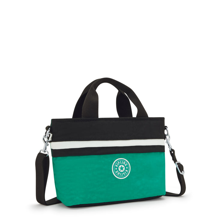 حقيبة كتف صغيرة من KIPLING (مع حزام كتف قابل للإزالة) أنثى Deep G أسود بل مينتا - I6370-6NT