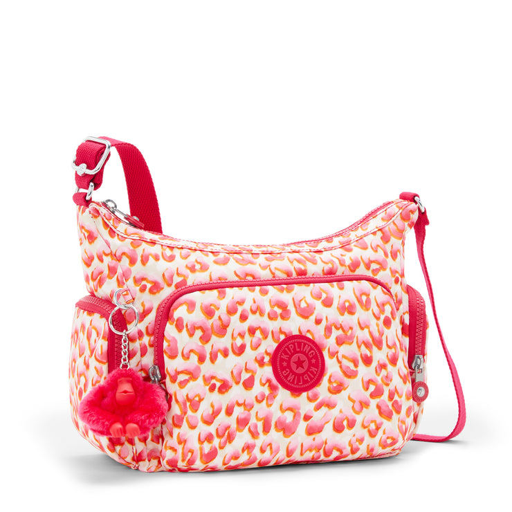 حقيبة KIPLING كروس متوسطة الحجم مع أحزمة قابلة للتعديل أنثى الفهد اللاتيني جاب S - I6607-6LX