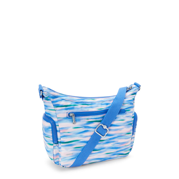 حقيبة كروس بودي متوسطة KIPLING مع أحزمة قابلة للتعديل أنثى زرقاء مخففة Gabb S