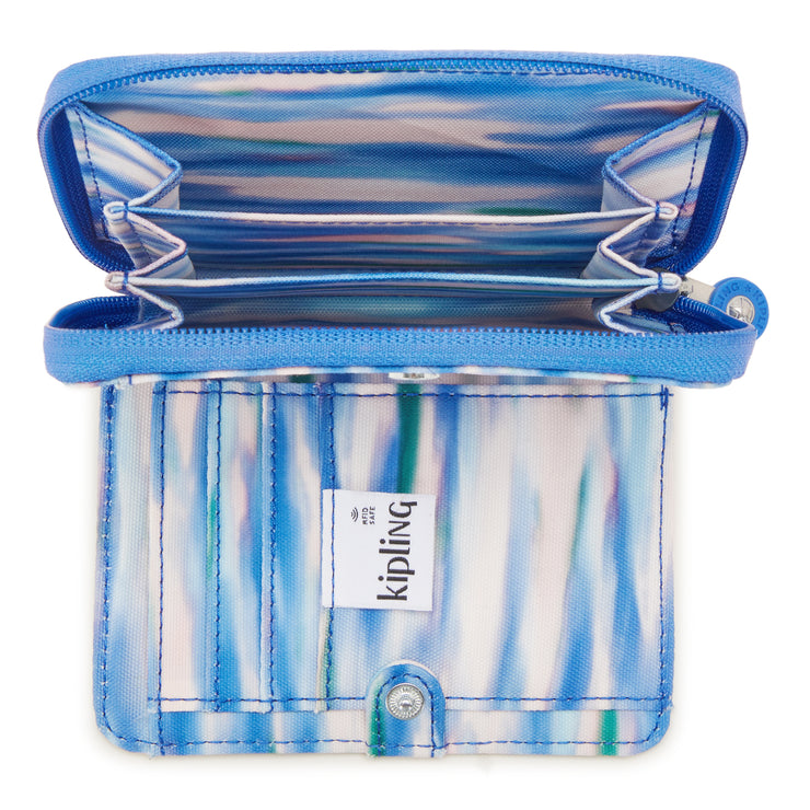 محفظة KIPLING متوسطة الحجم أنثوية زرقاء مخففة حب المال - I6791-TX9