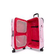 حقيبة KIPLING ذات عجلات متوسطة الحجم أنثى وردية اللون متفتحة M - I6918-R2C