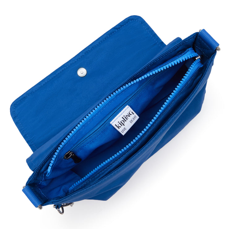 حقيبة كتف صغيرة من KIPLING (مع حزام قابل للإزالة) أنثى ساتان أزرق أراس - I6941-S9H