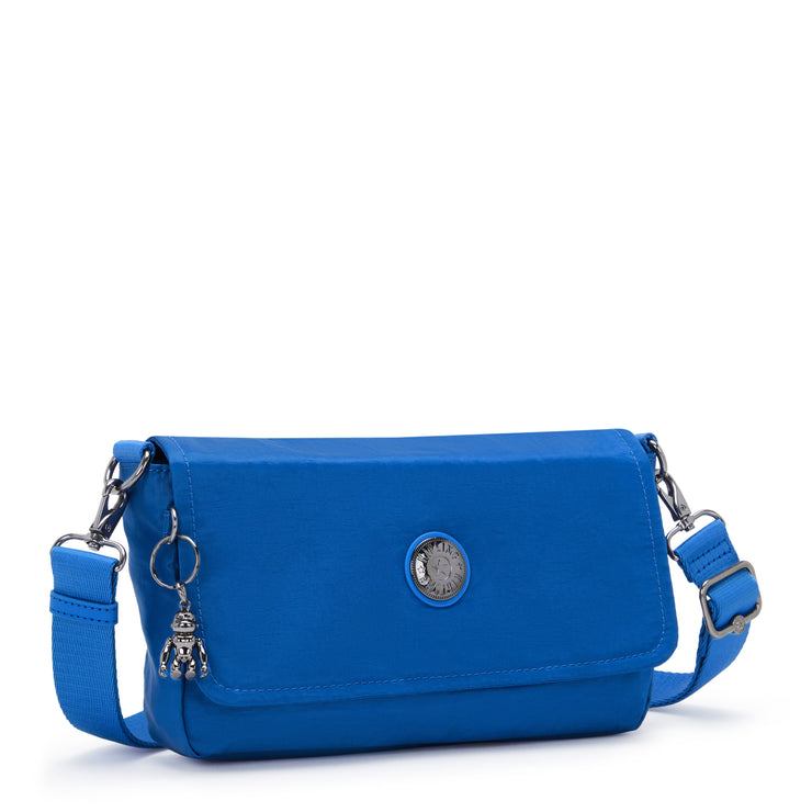حقيبة كتف صغيرة من KIPLING (مع حزام قابل للإزالة) أنثى ساتان أزرق أراس - I6941-S9H