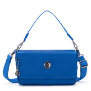 KIPLING حقيبة كتف صغيرة (مع حزام قابل للإزالة) أنثى أزرق ساتان أراس