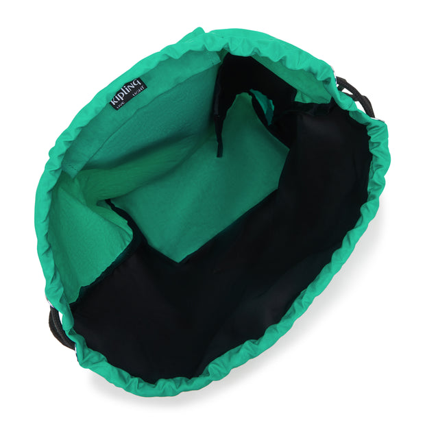 حقيبة ظهر متوسطة الحجم للجنسين من KIPLING للجنسين باللون الأخضر السريع الجديد الأساسي L - I7094-AG4