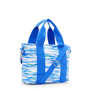 KIPLING حقيبة متوسطة (مع مصيدة أكتاف قابلة للإزالة) أنثى زرقاء مخففة مينتا م