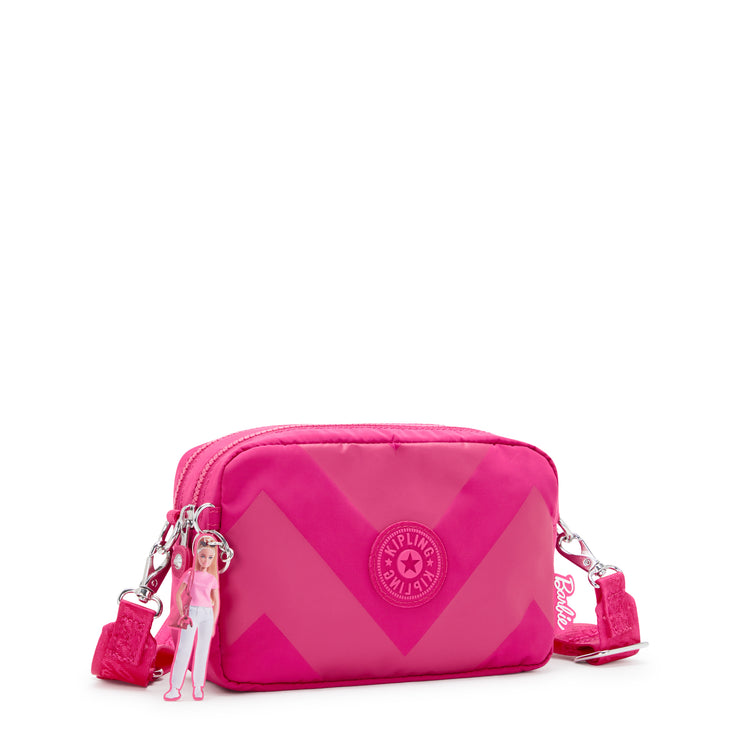 حقيبة KIPLING Barbie ™ Barbie Milda CrossBody Bag بحمالات كتف قابلة للفصل والتعديل أنثى Milda باللون الوردي - I7473-BA2
