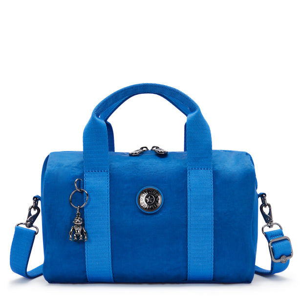 حقيبة يد متوسطة KIPLING (مع مصيدة أكتاف قابلة للفصل) أنثى أزرق ساتان بينا M