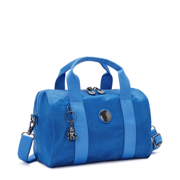 حقيبة يد متوسطة KIPLING (مع مصيدة أكتاف قابلة للفصل) أنثى أزرق ساتان بينا M