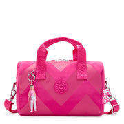 KIPLING باربي™ حقيبة يد متوسطة مع أحزمة كتف قابلة للفصل والتعديل أنثى السلطة الوردي بينا M