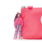 Kipling محفظة كبيرة أنثى حية الوردي الإبداع L