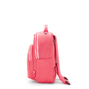 حقيبة ظهر صغيرة Kipling (مع حماية للكمبيوتر المحمول) أنثى نابضة بالحياة الوردي سيول S