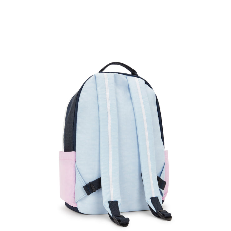 حقيبة ظهر كبيرة من KIPLING أنثى L وردي أزرق بل داميان M - I7826-9KR