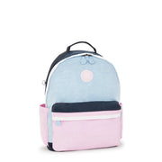 حقيبة ظهر كبيرة من KIPLING أنثى L وردي أزرق بل داميان M - I7826-9KR