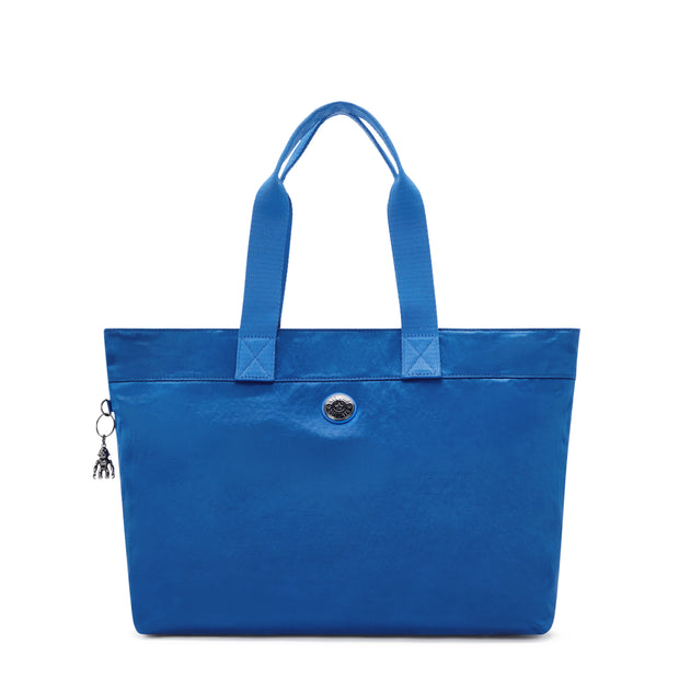 KIPLING حقيبة كبيرة مع مقصورة كمبيوتر محمول أنثى الساتان الأزرق كوليسا